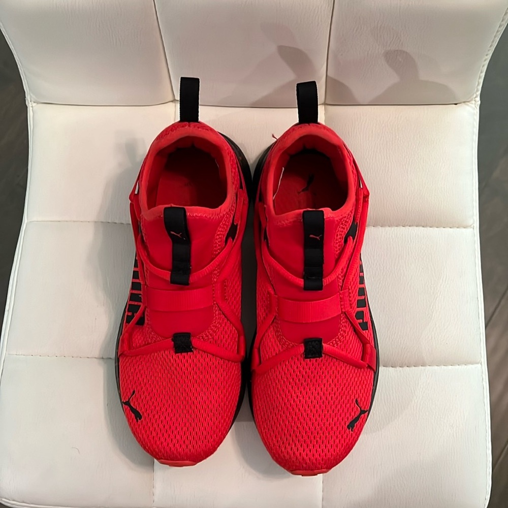 Puma Women's Red Athletic Slip-On Sneakers